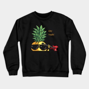 Heavy Metal Pineapple - Cute Funny Crewneck Sweatshirt